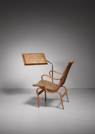Bruno Mathsson Bruno Mathsson reading chair Eva with ottoman Sweden 1940s