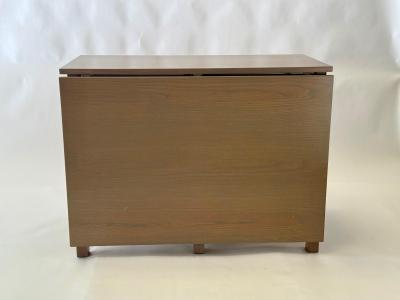 Bruno Mathsson Gate Leg Table Refinished in Driftwood Grey Mid Century Bruno Mathsson