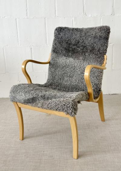 Bruno Mathsson Mid Century Modern Mina Lounge Arm Chair Bruno Mathsson Sweden 1950s