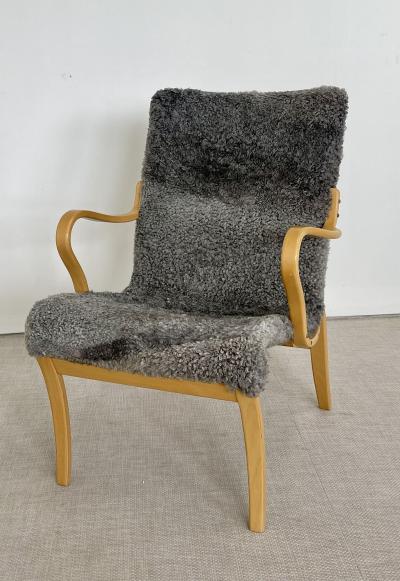 Bruno Mathsson Mid Century Modern Mina Lounge Arm Chair Bruno Mathsson Sweden 1950s