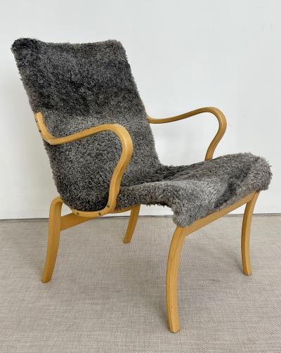 Bruno Mathsson Mid Century Modern Mina Lounge Arm Chair Bruno Mathsson Sweden 1950s