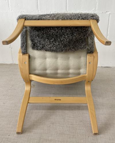 Bruno Mathsson Mid Century Modern Mina Lounge Arm Chair Bruno Mathsson Sweden 1950s