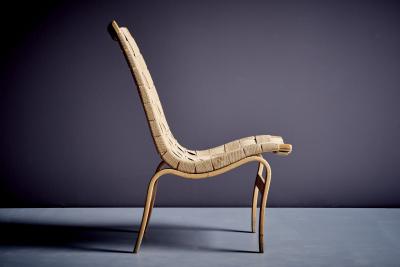 Bruno Mathsson Pair of Eva Lounge Chairs by Bruno Mathsson