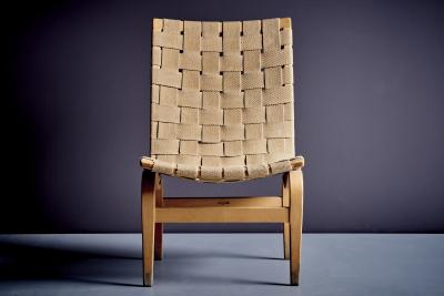 Bruno Mathsson Pair of Eva Lounge Chairs by Bruno Mathsson