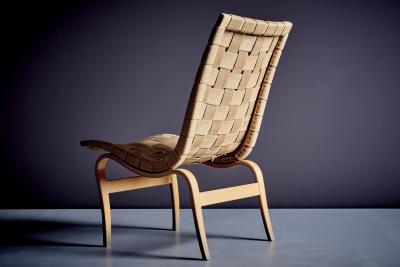 Bruno Mathsson Pair of Eva Lounge Chairs by Bruno Mathsson
