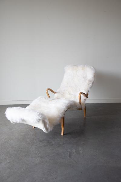 Bruno Mathsson Pernilla 3 Chaise Lounge Chair by Bruno Mathsson for Dux 1970s