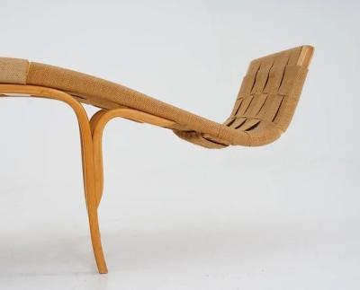 Bruno Mathsson Scandinavian Chaise Longue Pernilla 3 by Bruno Mathsson
