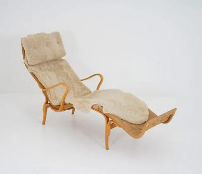 Bruno Mathsson Scandinavian Chaise Longue Pernilla 3 by Bruno Mathsson