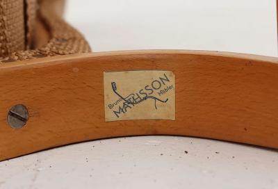 Bruno Mathsson Scandinavian Easy Chairs Arbetsstolen by Bruno Mathsson 1940s