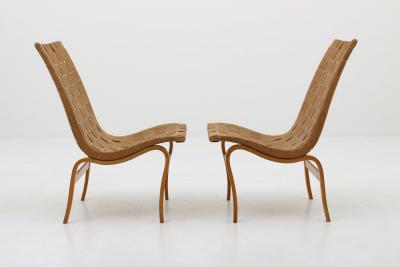 Bruno Mathsson Scandinavian Easy Chairs Eva by Bruno Mathsson 1940s