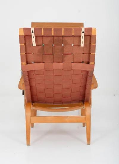 Bruno Mathsson Scandinavian Lounge Chair Pernilla 1 by Bruno Mathsson 1940s