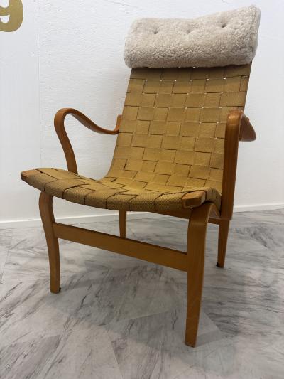 Bruno Mathsson Scandinavian Lounge Chair Pernilla 1 by Bruno Mathsson 1940s