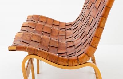Bruno Mathsson Scandinavian Midcentury Leather Sofa Eva by Bruno Mathsson
