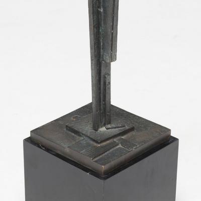 Bruno Romeda BRONZE PATINATED ABSTRACT SCULPTURE BY BRUNO ROMEDA