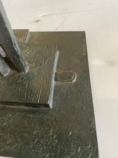 Bruno Romeda BRONZE PATINATED ABSTRACT SCULPTURE BY BRUNO ROMEDA