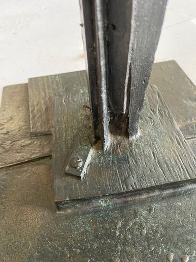 Bruno Romeda BRONZE PATINATED ABSTRACT SCULPTURE BY BRUNO ROMEDA