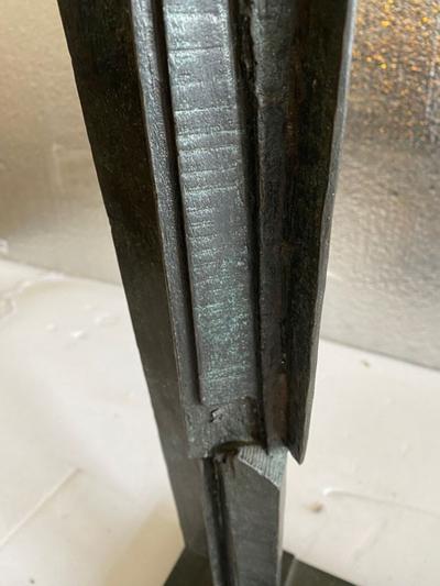 Bruno Romeda BRONZE PATINATED ABSTRACT SCULPTURE BY BRUNO ROMEDA