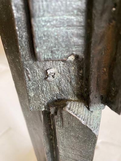 Bruno Romeda BRONZE PATINATED ABSTRACT SCULPTURE BY BRUNO ROMEDA