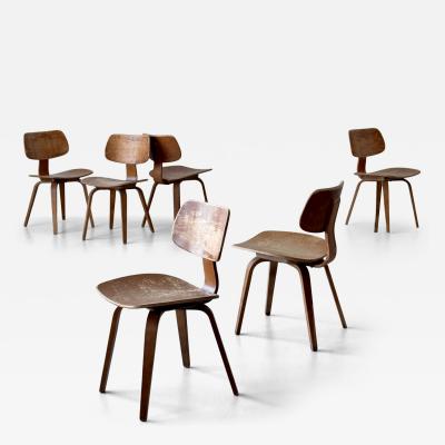 Bruno Weil Bruno Weil set of six chairs designed 1945 produced mid 20th century