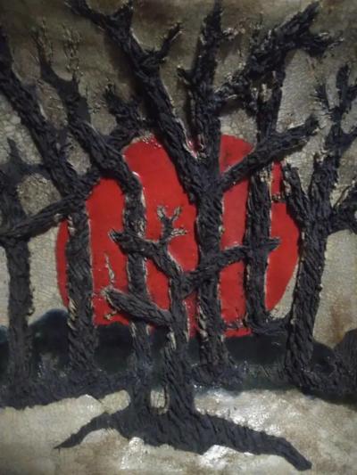 Bruny Graves Bruny Graves Raku Art Plate