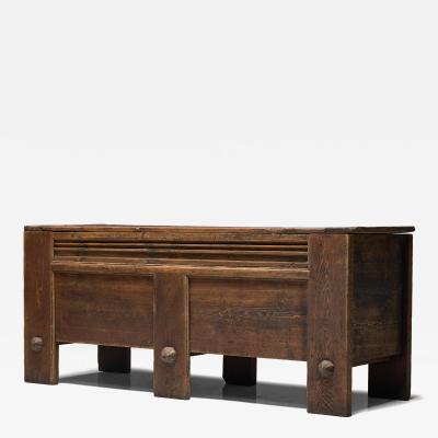 Brutalist Alpine Chest France 19th Century