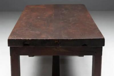 Brutalist Art Populaire Dining Table France 19th Century
