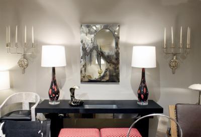 Brutalist Artisan Mirror with Welded Rods 1970s