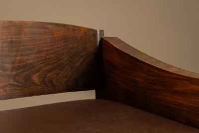 Brutalist Bulky Artisanal Chair in Wood 1960s