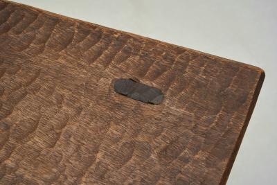 Brutalist Carved Wooden Fireplace Chairs Spain ca 1960s