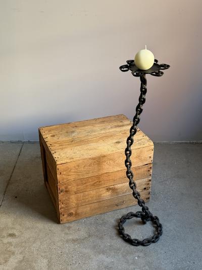 Brutalist Chain Link Candle Holder