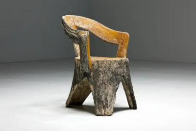 Brutalist Concrete Armchair France 1970s