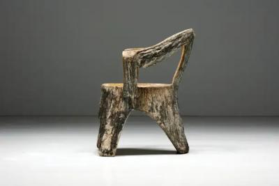 Brutalist Concrete Armchair France 1970s