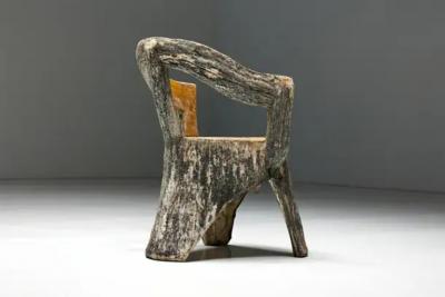Brutalist Concrete Armchair France 1970s