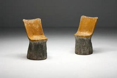 Brutalist Concrete Chairs France 1970s