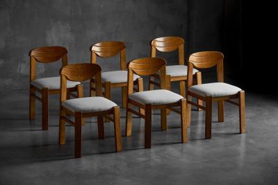 Brutalist Dining Chairs France 1960s