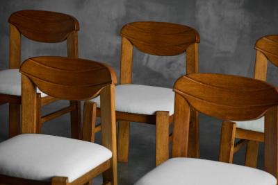 Brutalist Dining Chairs France 1960s