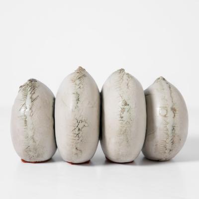 Brutalist Elegance 5 Sculptural Mid Century Ceramic Forms by Evelyn E Anderson