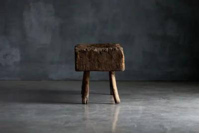 Brutalist Folk Art Bench France 1899