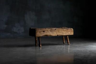 Brutalist Folk Art Bench France 1899