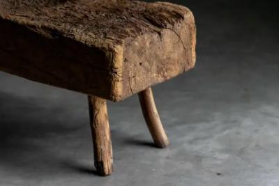 Brutalist Folk Art Bench France 1899
