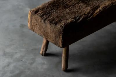 Brutalist Folk Art Bench France 1899