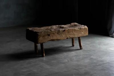 Brutalist Folk Art Bench France 1899