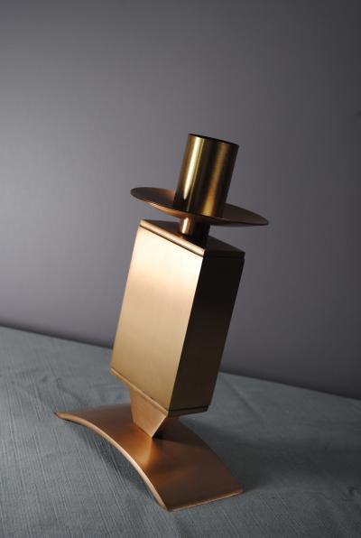 Brutalist French MCM Candelabra