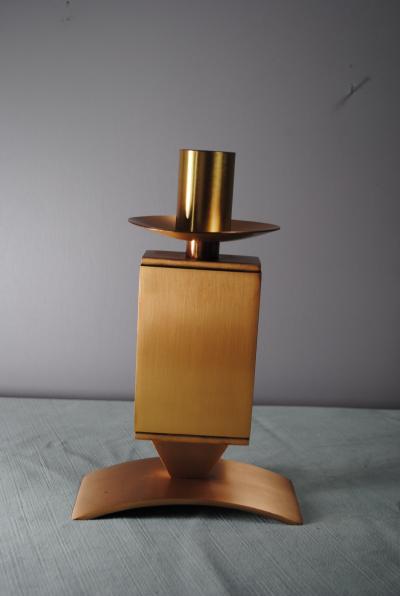 Brutalist French MCM Candelabra