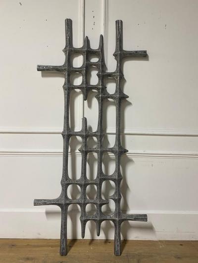 Brutalist Iron Wall Decoration from Belgium