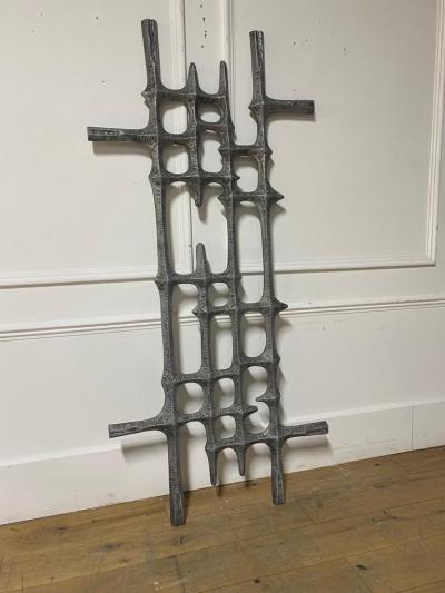 Brutalist Iron Wall Decoration from Belgium