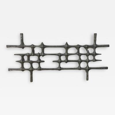 Brutalist Iron Wall Decoration from Belgium