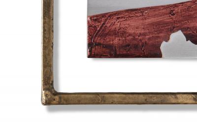 Brutalist Landscape Wall Sculpture by TX Artist Stuart Mathews Canyon and Mesa