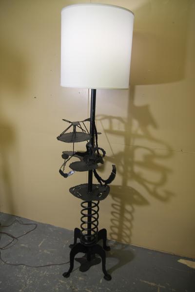 Brutalist Large Artist Made Floor Lamp