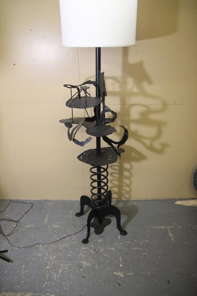 Brutalist Large Artist Made Floor Lamp